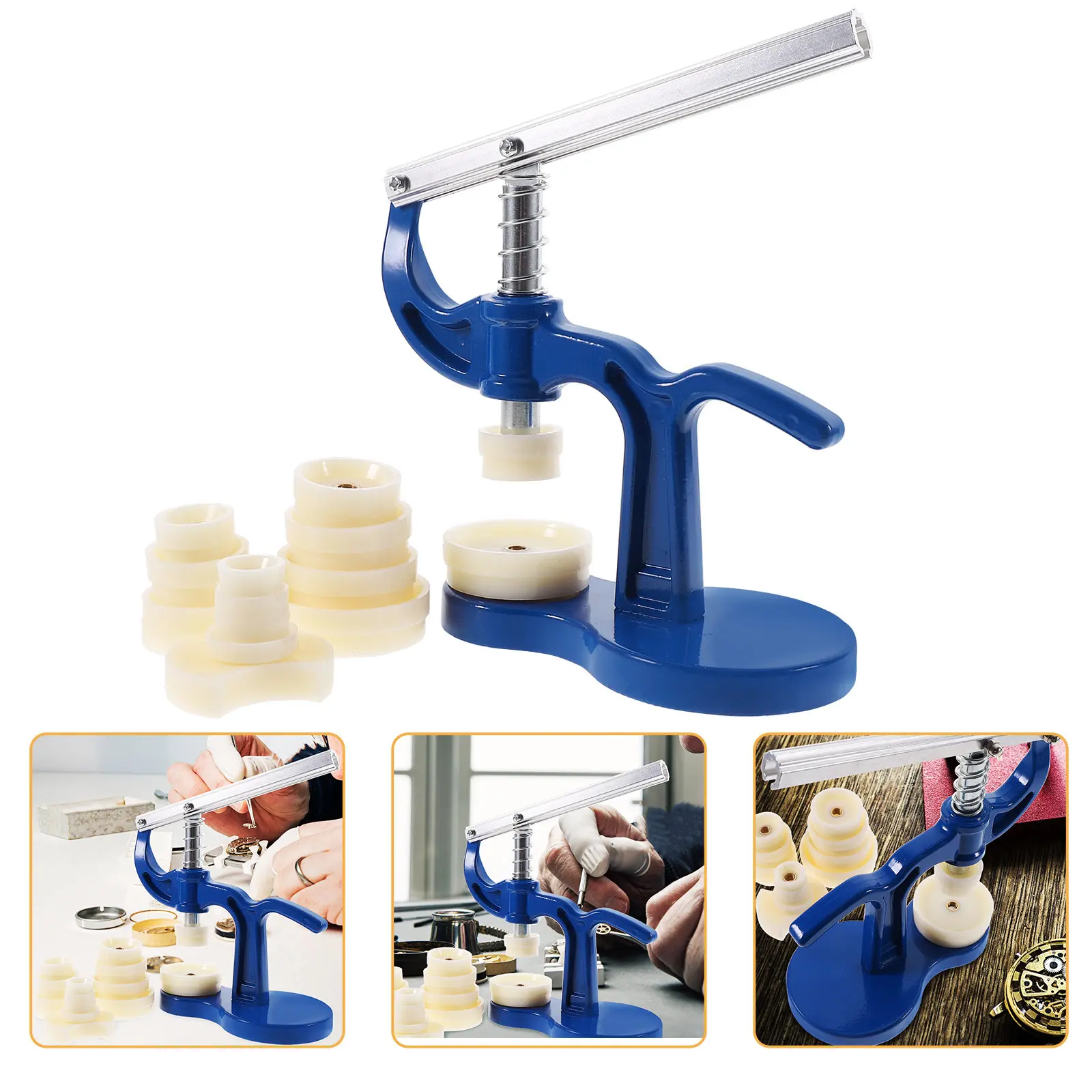 

Heavy Duty Watch Case Press Tool Dies ABS Material Non Scratch Watch Repair Kit for Precision Battery Change and Back