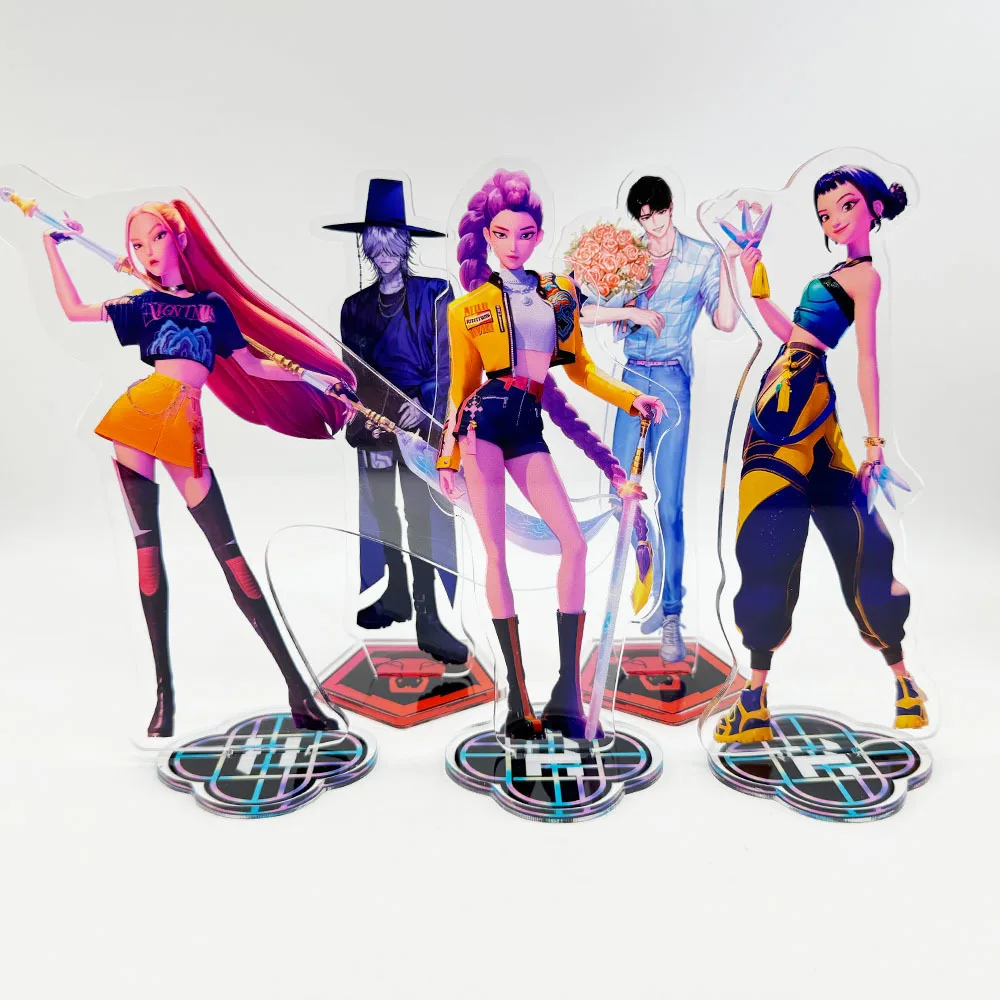

K-POP Охотники на демонов, периферийные устройства американского аниме, акриловая подставка, коллекционные настольные украшения, креативный подарок на день рождения для друга, игрушка