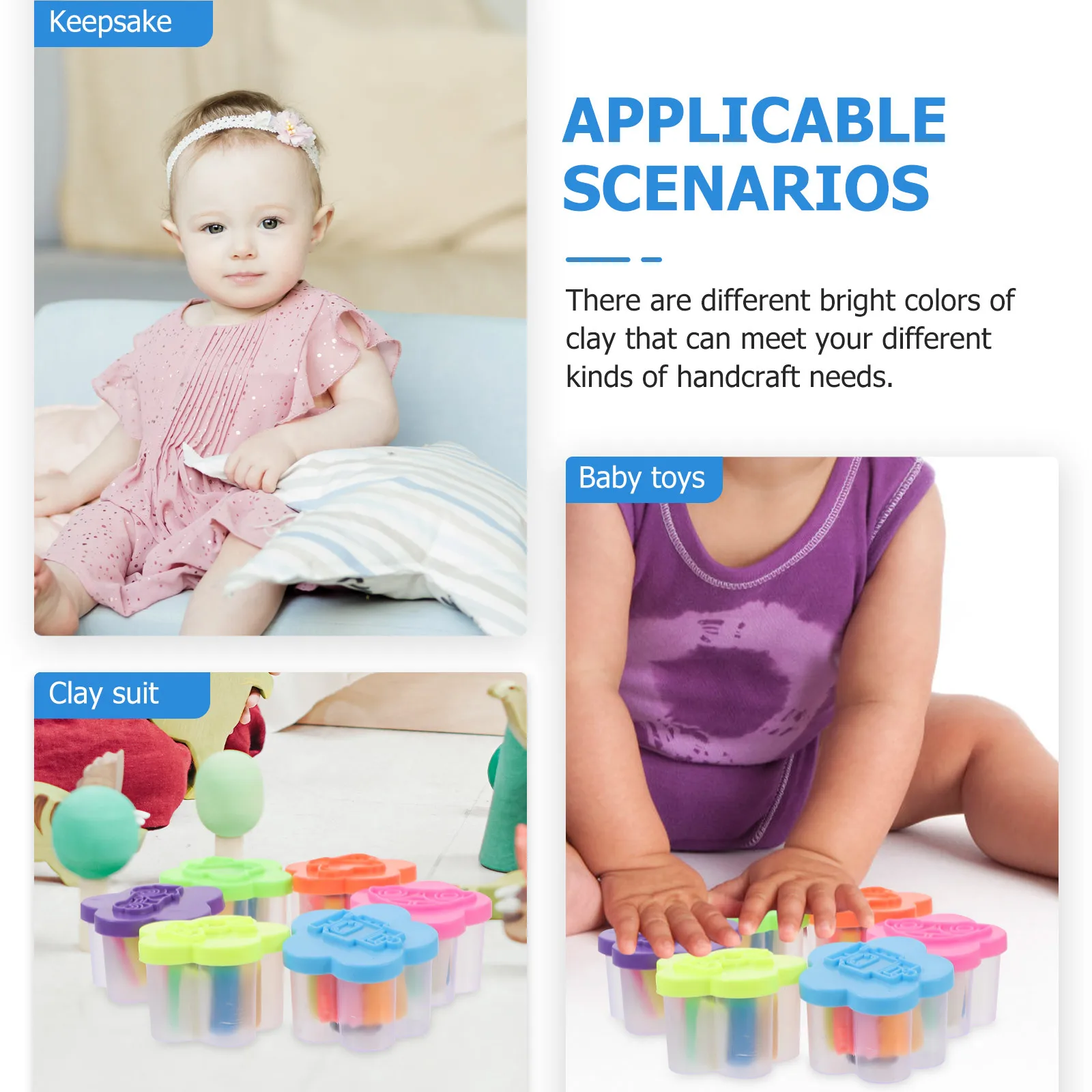 12 صندوقًا من مجموعة الطين النمذجة اللامعة آمنة وغير سامة للأطفال مجموعة طين حرفية ذاتية الصنع مع صندوق تخزين ألعاب أطفال لعبة أطفال