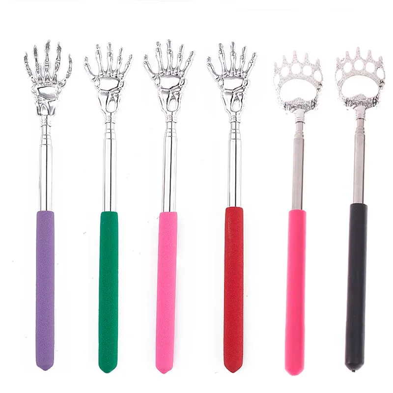 

Portable 1PCS 20cm-55cm Retractable Stainless Steel Back Scratcher Telescopic Stick Backscratcher Massager Back Tickling Tool