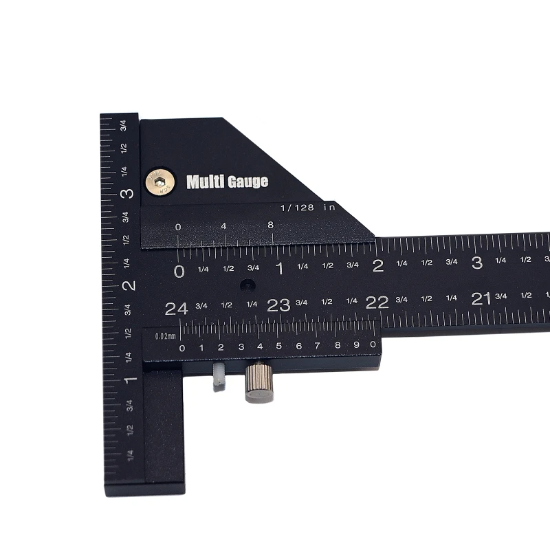 CRTOL Meteran Geser Multi-woodworking T-type 600M Paduan Aluminium T Penggaris Persegi untuk Pengukuran Garis Menandai Presisi Tinggi