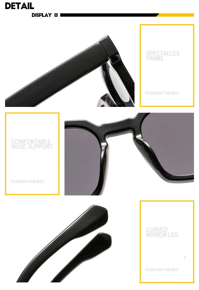 Neue Unisex Rechteck Vintage Sonnenbrille 2023 Mode Design Retro Sonnenbrille Weibliche Dame Brillen Cat Eye Casual Brille UV400 – Detail 13