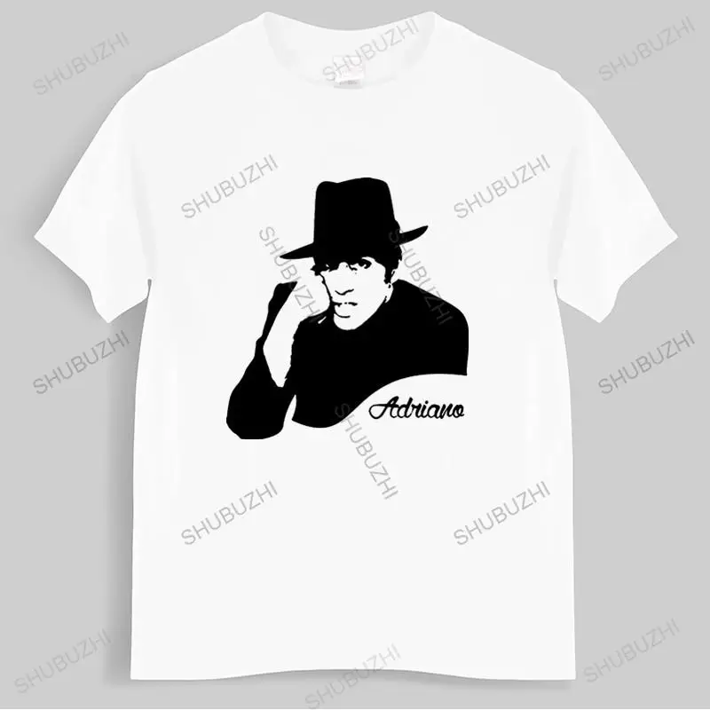 cotton tshirt men summer tees T Shirt Uomo Adriano Celentano men cotton tshirt Funny Top Tees Mens Tshirt