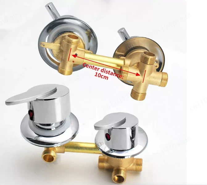 2/3/4/5 outlet thread center distance 10cm mixing valve brass water tank