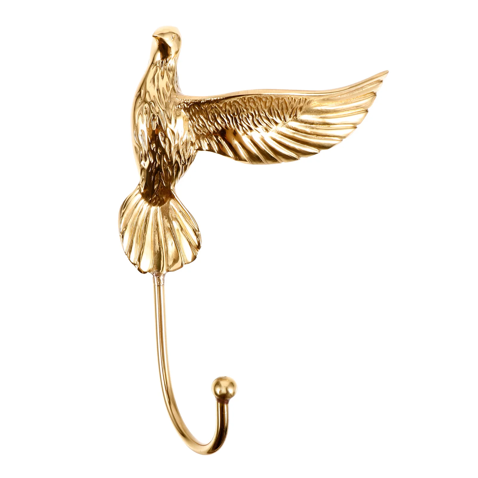 

Brass Dove Hook Coat Wall Metal Hooks Unique Decorative Multipurpose Hanger Pigeon Mounted For Hanging