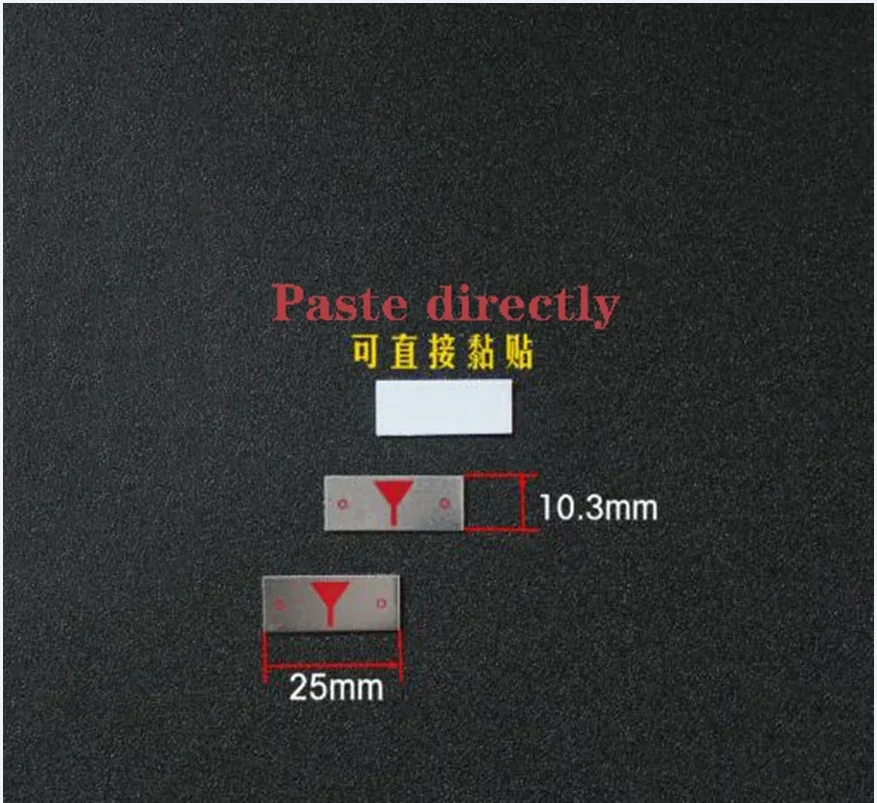 Scale Pointer Ruler Arrow Equipment Measuring Middle Line Zero Line Indicator Needle Zero Arrow Sign Red (Printed) Pointer 1Pair