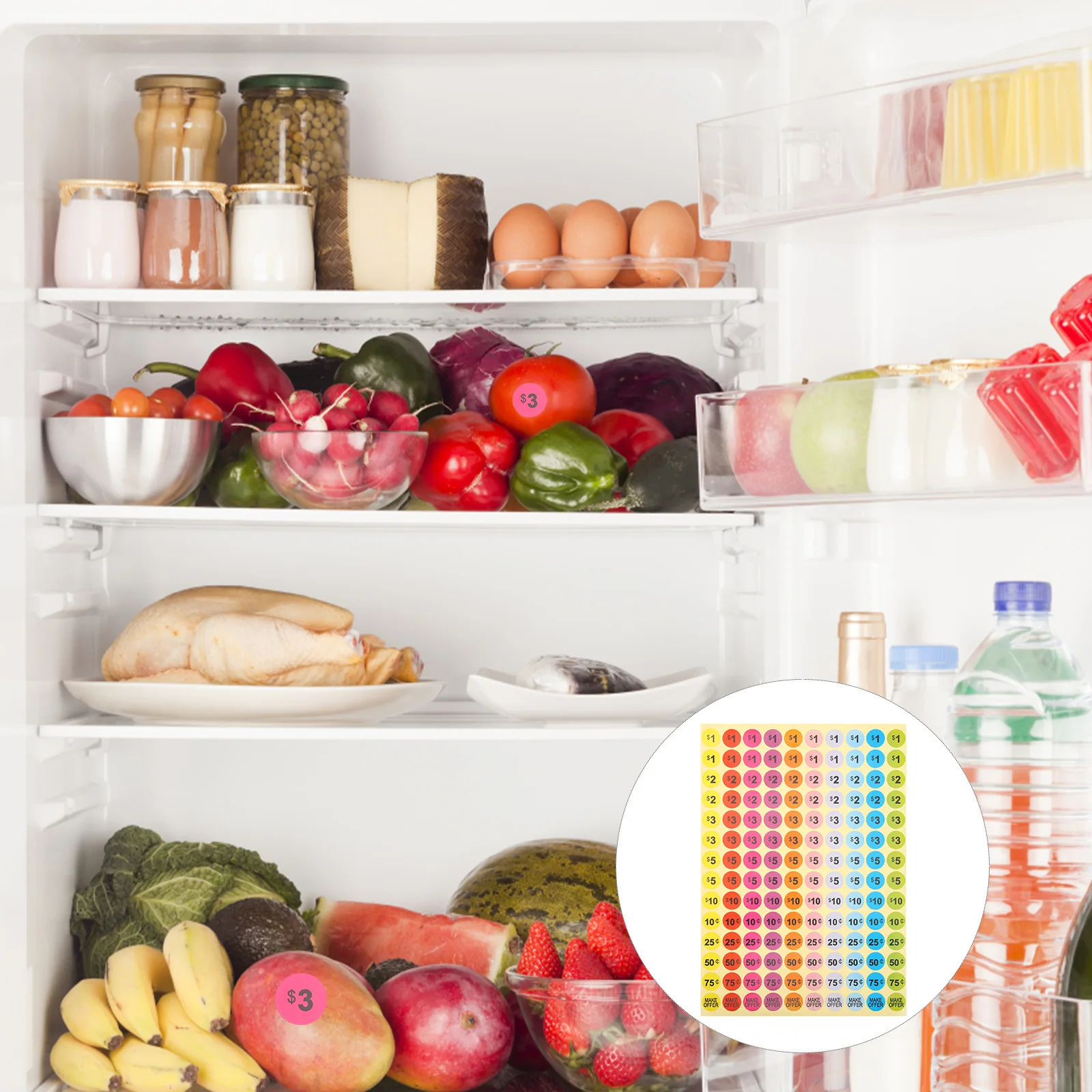 

30 Sheets Garage Sale Stickers Eye-Catching Design Perfect Workmanship for Retail Shops Market Sales Garage Sale Stickers