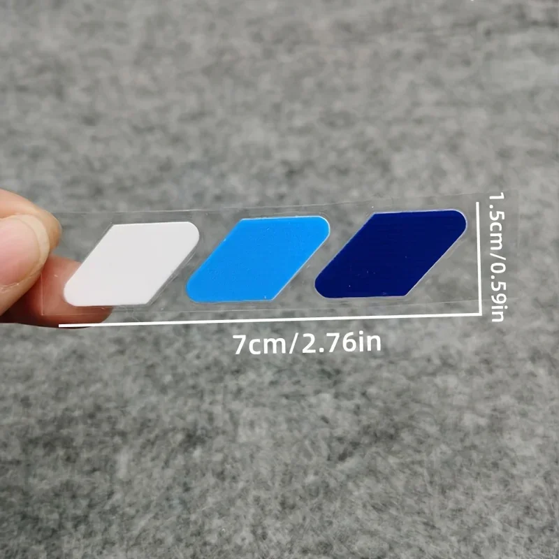 3-Color White Light Blue Dark Blue B-Pillar Car Sticker, Anti-Scratch Vinyl Film Easy Install for All Vehicles Exterior Decor