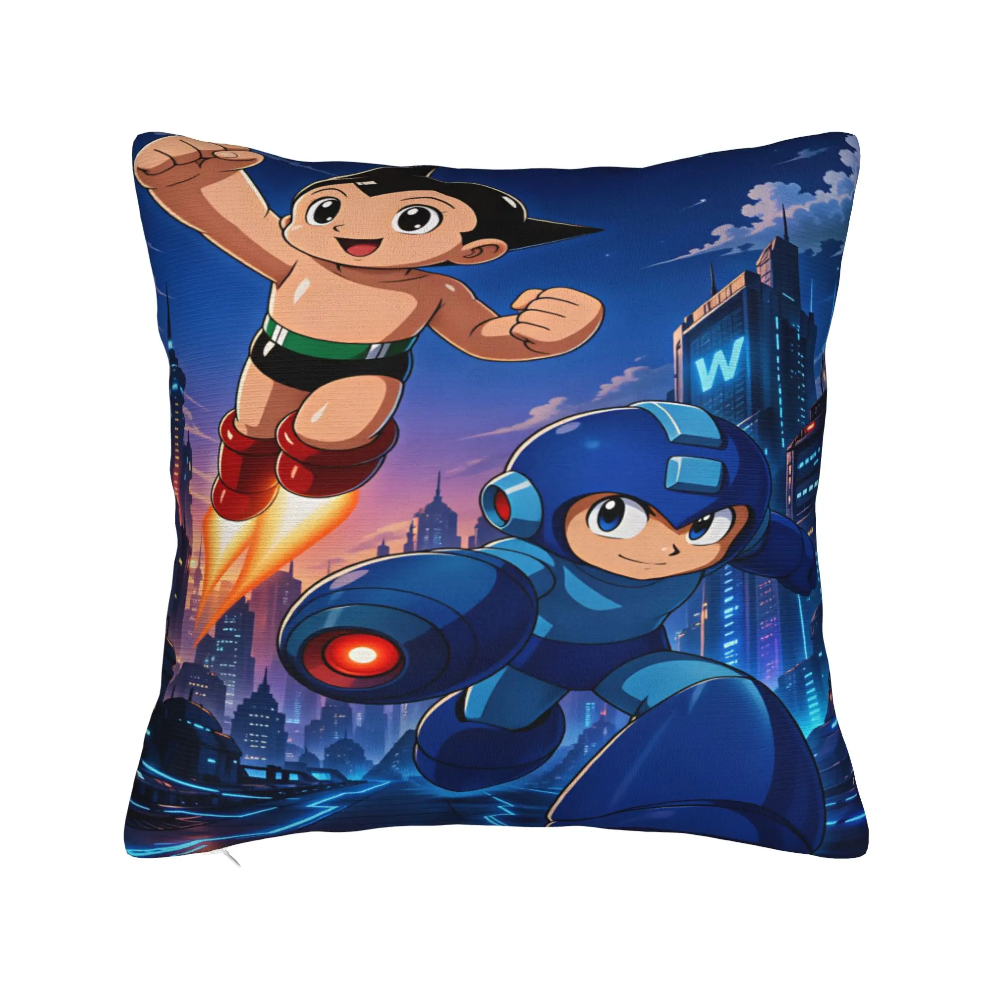 Astro Cartoon Boy Pillowcases  Fashion Pillow Case For Sofa Bedroom Home Decor Soft Pillow Cover
