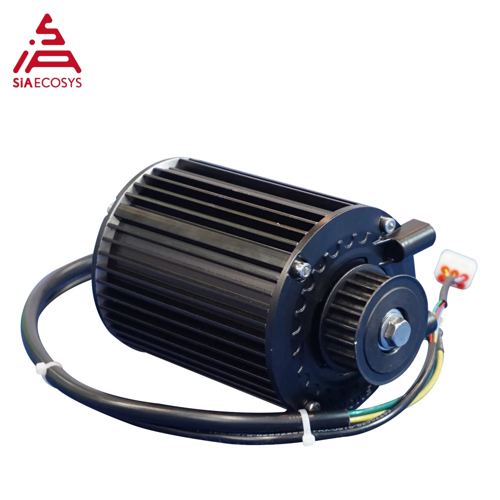 QSMotor 1000W 72V Mid Drive Motor Belt/Sprocket Drive Option for Electric Scooter Electric Motorcycle