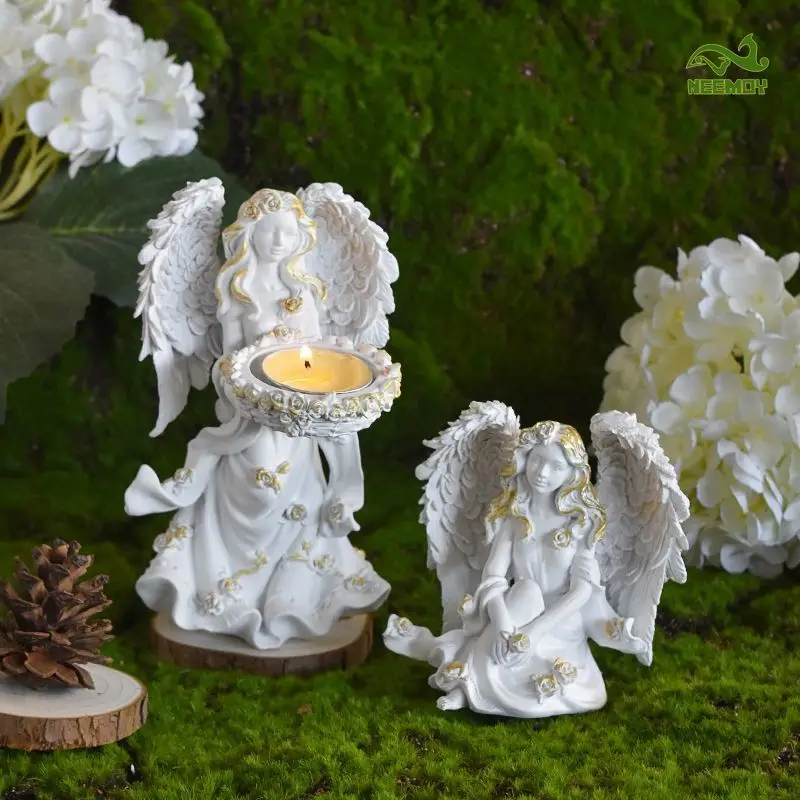 

Light Luxury Flower Fairy Ornament Angel Character Elf Sculpture Ornament Living Room Home Entrance Room Bedroom Ornament
