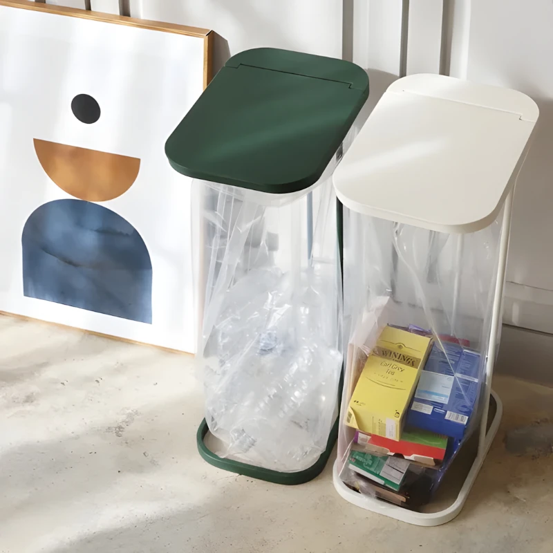 Vintage Garbage Bag Holder - Recycling Bin Waste Bag Stand with Three Color Options