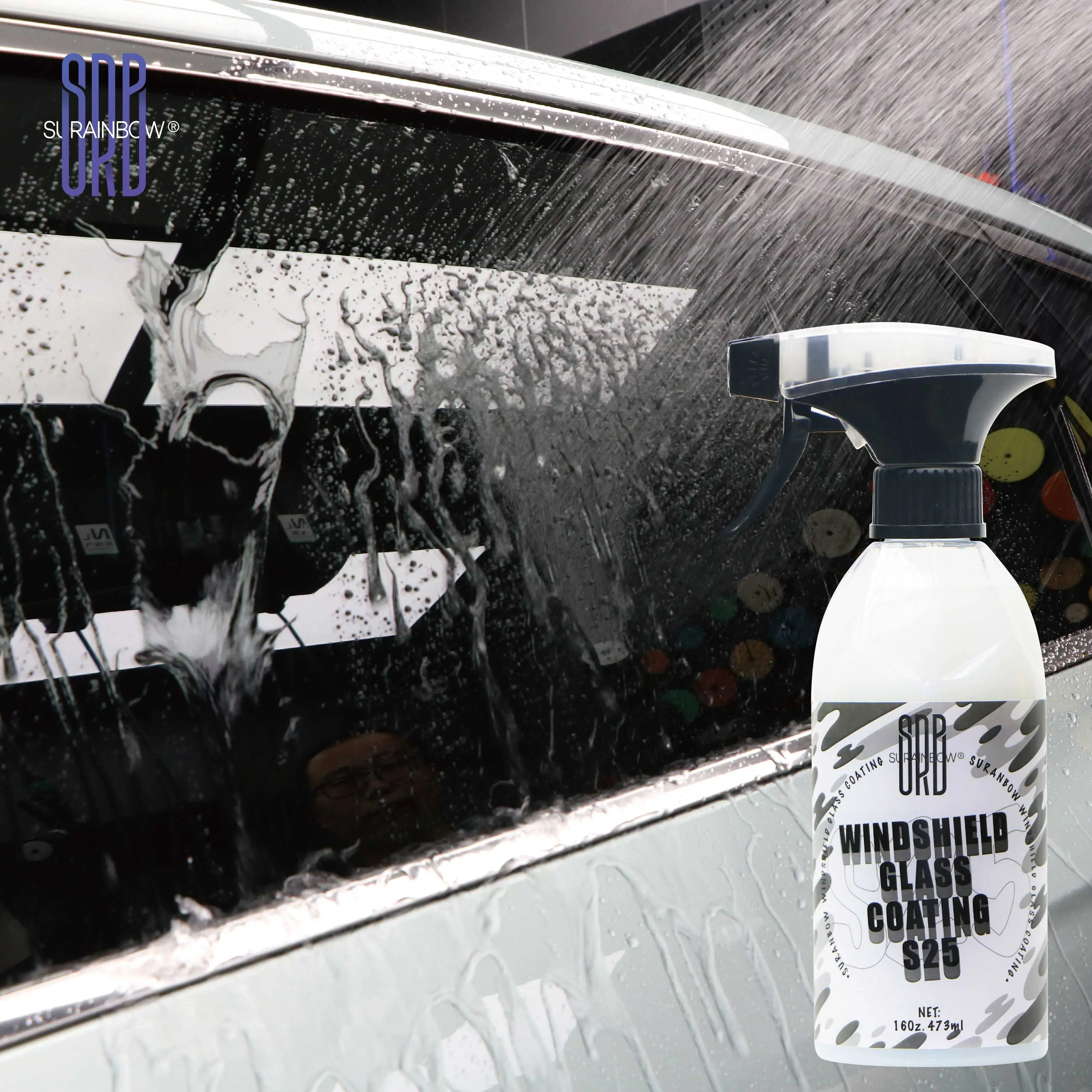 Glass Coating Coat Protectant- Hydrophobic Automotive Rain Repellant,Long-Lasting and Durable Coating,Quick and Easy Application