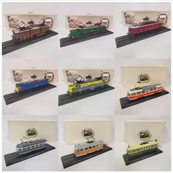 Diecast Atlas 1/87 France Tram Train Bus Alloy Car Model Series Rail Train Model Adult Collection Static Display Boy Toy