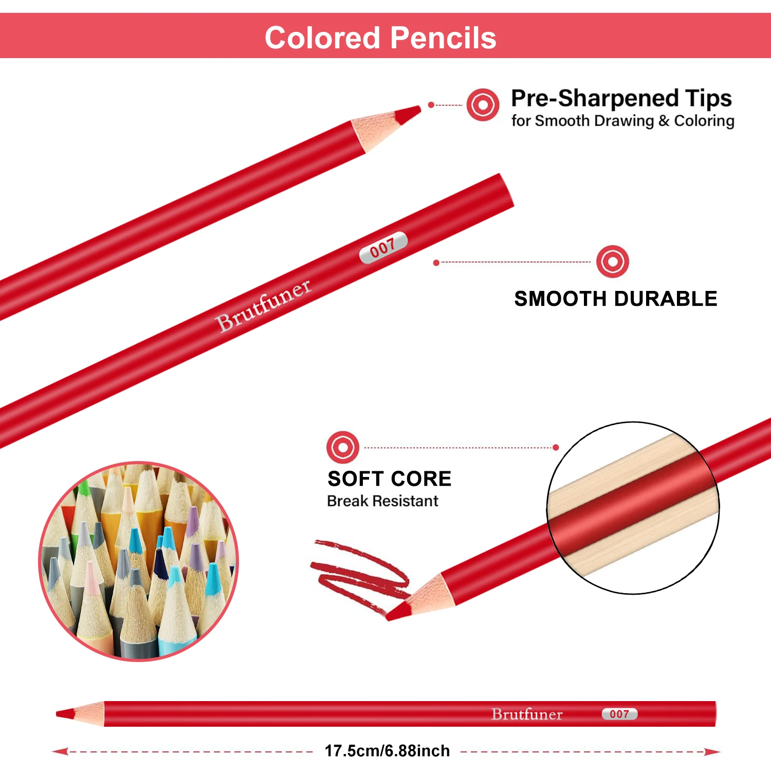 120 Colors Colored Pencils for Adults Relaxation Coloring Books, Back to School Supplies for Kids Teens, Drawing Sketching