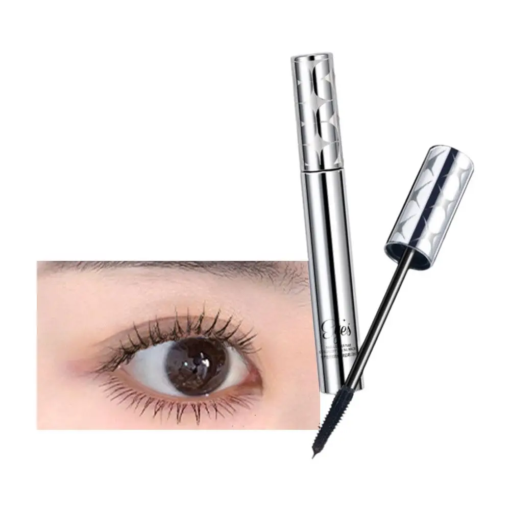 Mascara mat en Fiber de soie, brosse Ultra-fine, allonge les cils, recourbé, rapide, noir, sec, imperméable, marron, J0W7