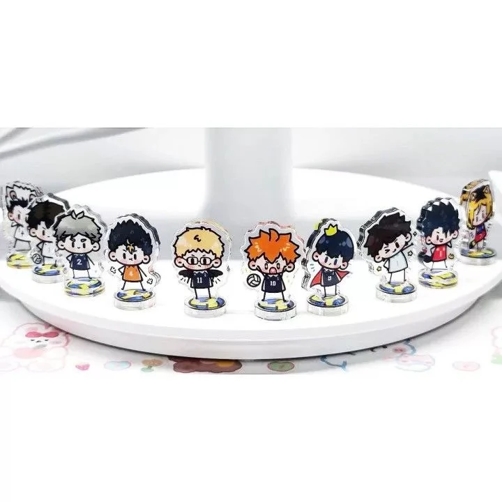 Anime Game Haikyuu!! Cosplay Creativity Cute Acrylic Mini Standing Sign Cartoon Desktop Decoration Ornaments Xmas Birthday Gift