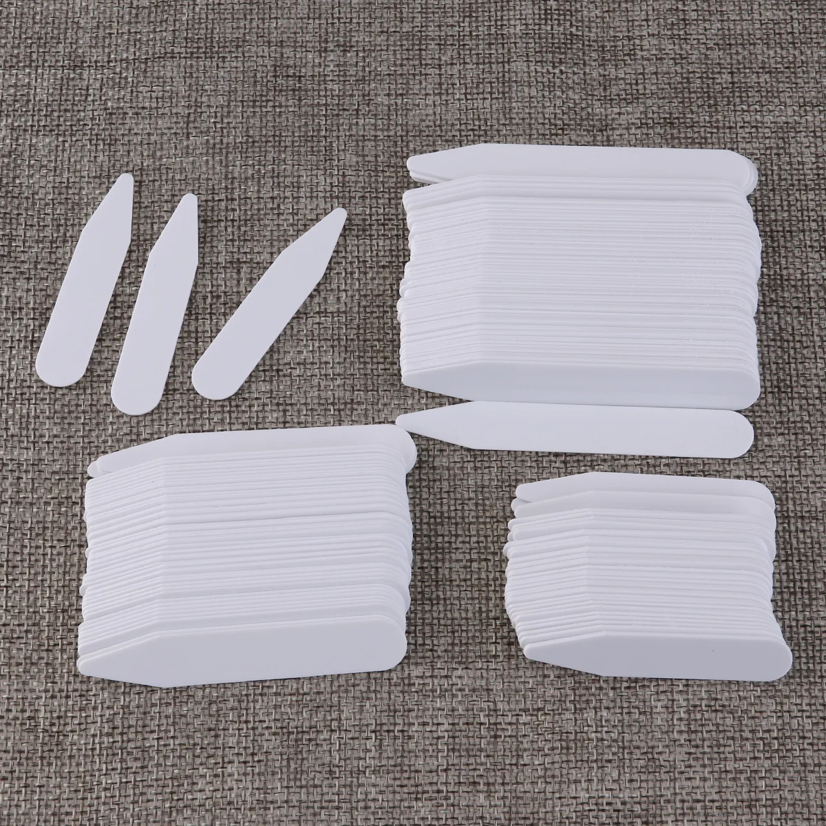 200 قطعة طوق البلاستيك الأبيض البقاء إدراج 3 أطوال 5 6.2 7 سنتيمتر للرجال القمصان الرسمية الحادة طوق الاحتفاظ