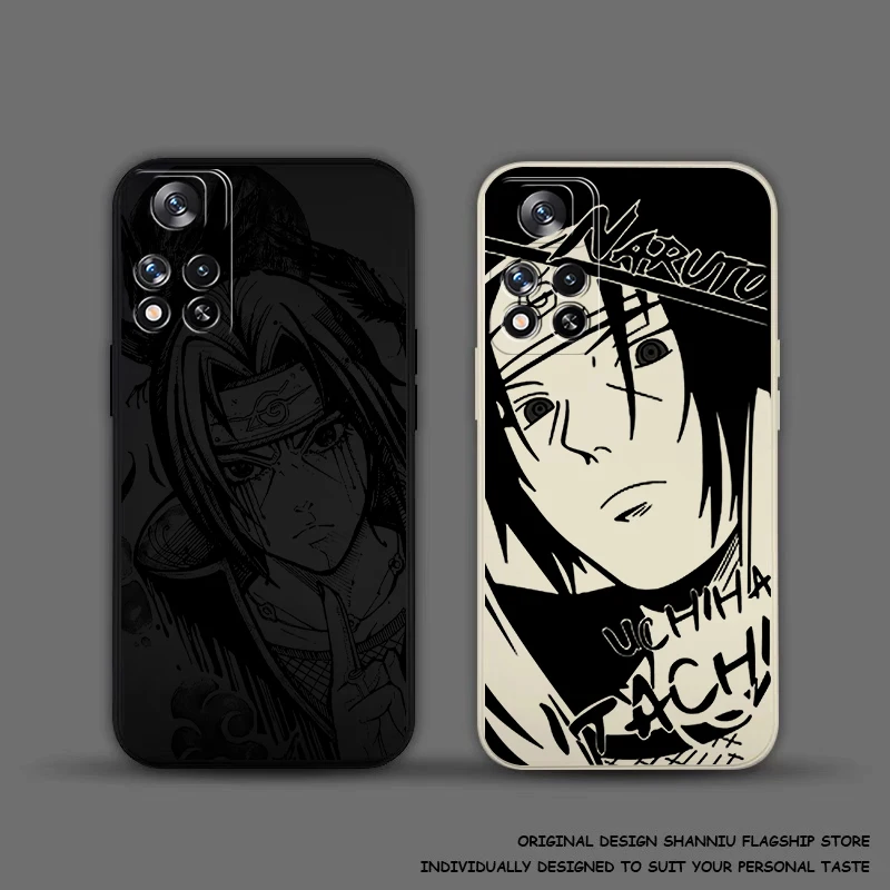 A-Akatsukis U-Uchiha Itachis Phone Case For Xiaomi Redmi 13C 5G 12 12C 10X 10C 10 9 9A 9C 9AT 8 8A Liquid Silicone Back Carcasa