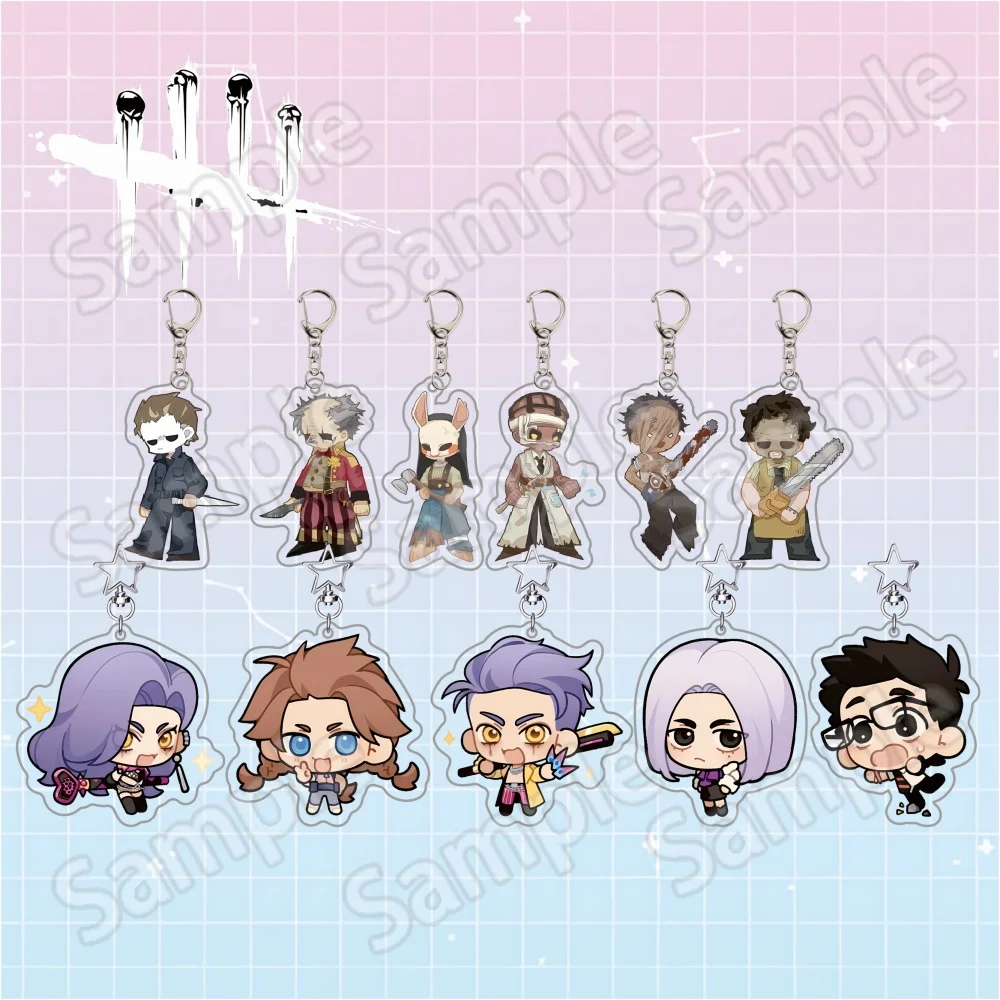 Dead by Daylight The Huntress The Spirit The Shape 6cm Acryl-Schlüsselanhänger Spiel-Schreibtisch-Ornament Sammlerstück Geschenk