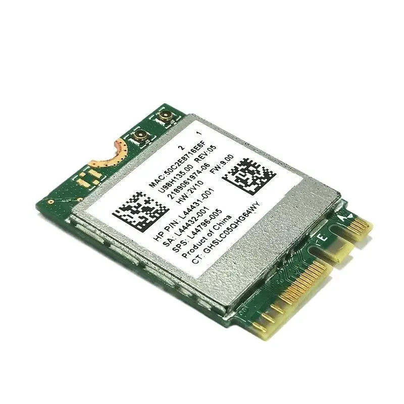 1 ชุด RTL8822CE Dual-Band 802.11ac 1200Mbps M2 การ์ดไวไฟ 2.4 กิกะเฮิร์ตซ์บลูทูธ-เข้ากันได้กับการ์ด WIFI การ์ดเชื่อมต่อ IPX