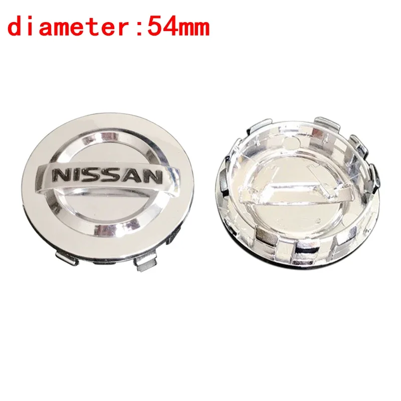 4pcs Car Wheel Center Hub Caps Cover for Nissan Kicks Navara Nismo Qashqai J11 J10 X-Trail T31 Juke Leaf Micra Sentra Emblem