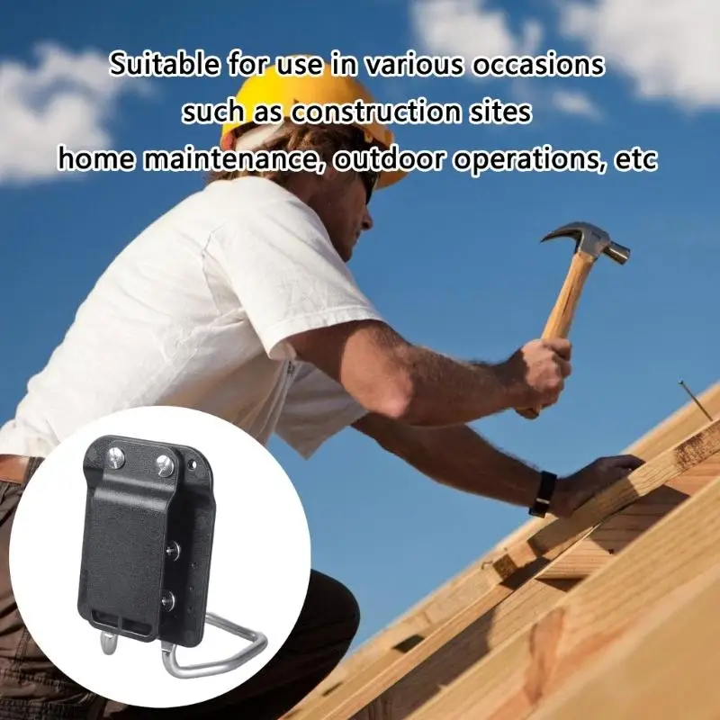 KXRA Belt Metal Tool dengan gantungan gantungan pita pita praktis serbaguna pengukur pita pengukur pita untuk bor tanpa kabel
