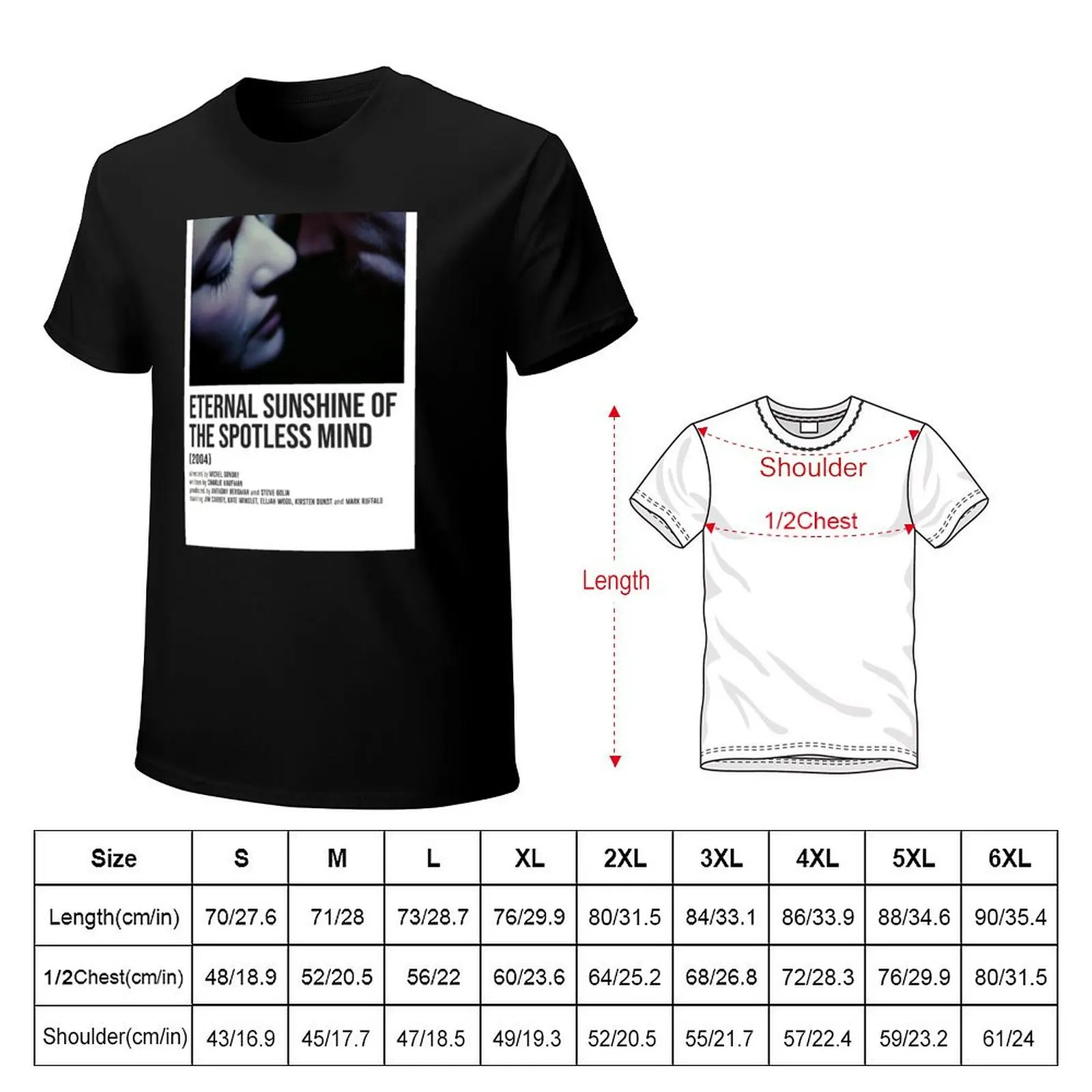 ETERNAL SUNSHINE OF THE SPOTLESS MIND kiss T-Shirt Work Wear Breathable Tee