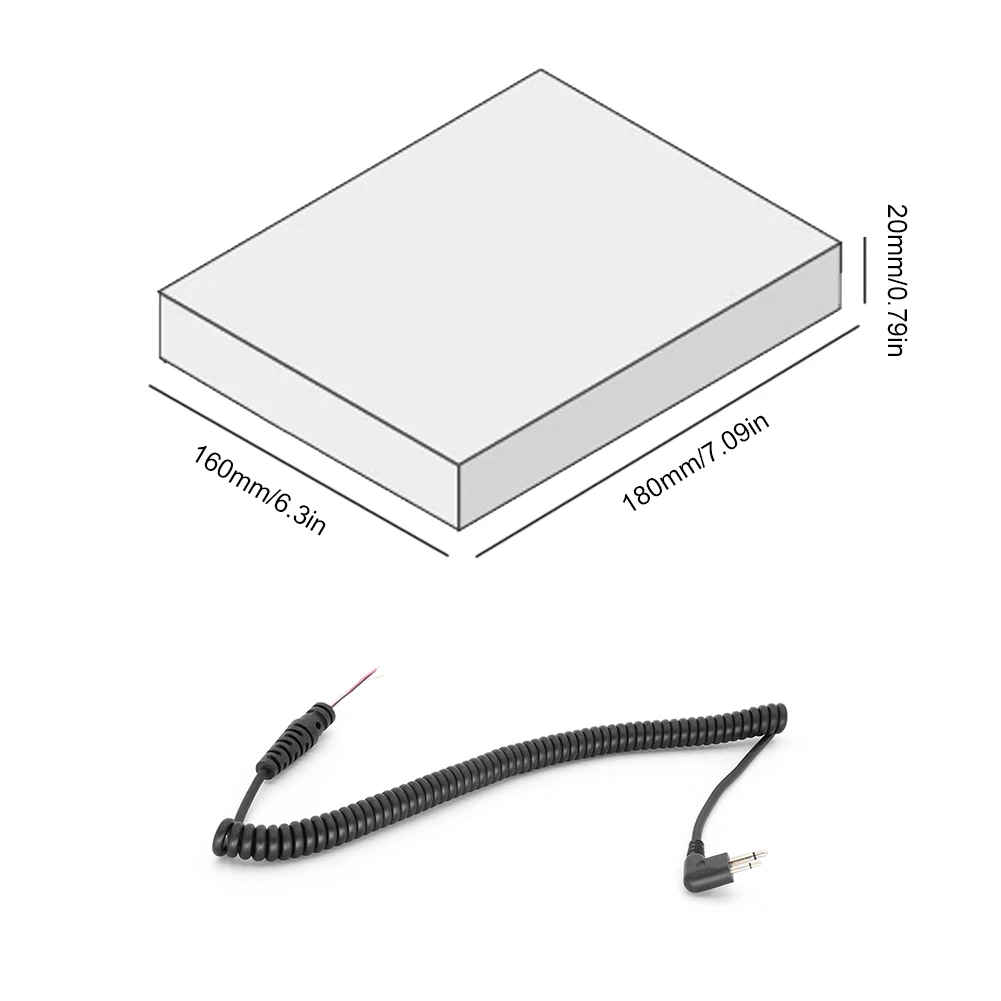 Kabel mikrofon 4 kawat 2pin, Mic elektrik kabel saluran kabel mikrofon untuk Motorola GP3688 GP88 untuk Hytera Wakie Talkie