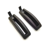 2pc Black Front Seat Tilt Fold Handle Lever Surround Cover For Golf MK1 MK2 MK3 /Jetta MK2 /Corrado/Caddy/Scirocco MK2
