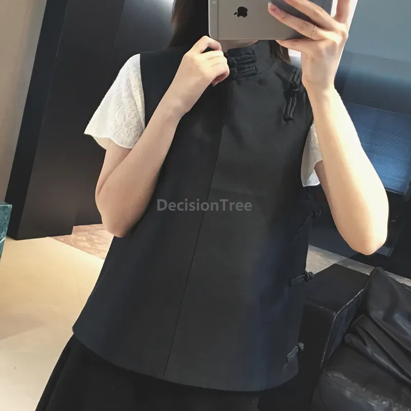 سترة صينية بتصميم عتيق بسيط لعام 2025 سترة تشيباو محسنة على الطراز العرقي سترة عصرية راقية ومزاجية أنيقة