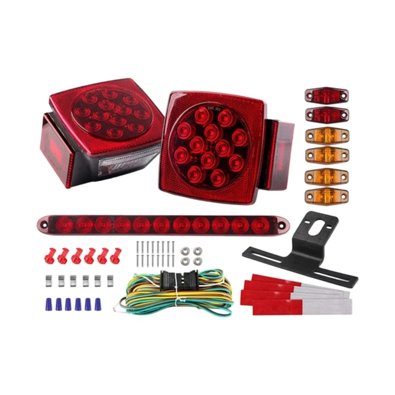 

M68B ABS Plastic LED Tail Lights For 12V Vehicles Including Trucks Trailers And RVs