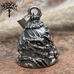 Motorcycle Biker Bell Hanger Colourful Skull Dragon Bell-Biker Bell Accessory or Key Chain for Good Luck on the Road