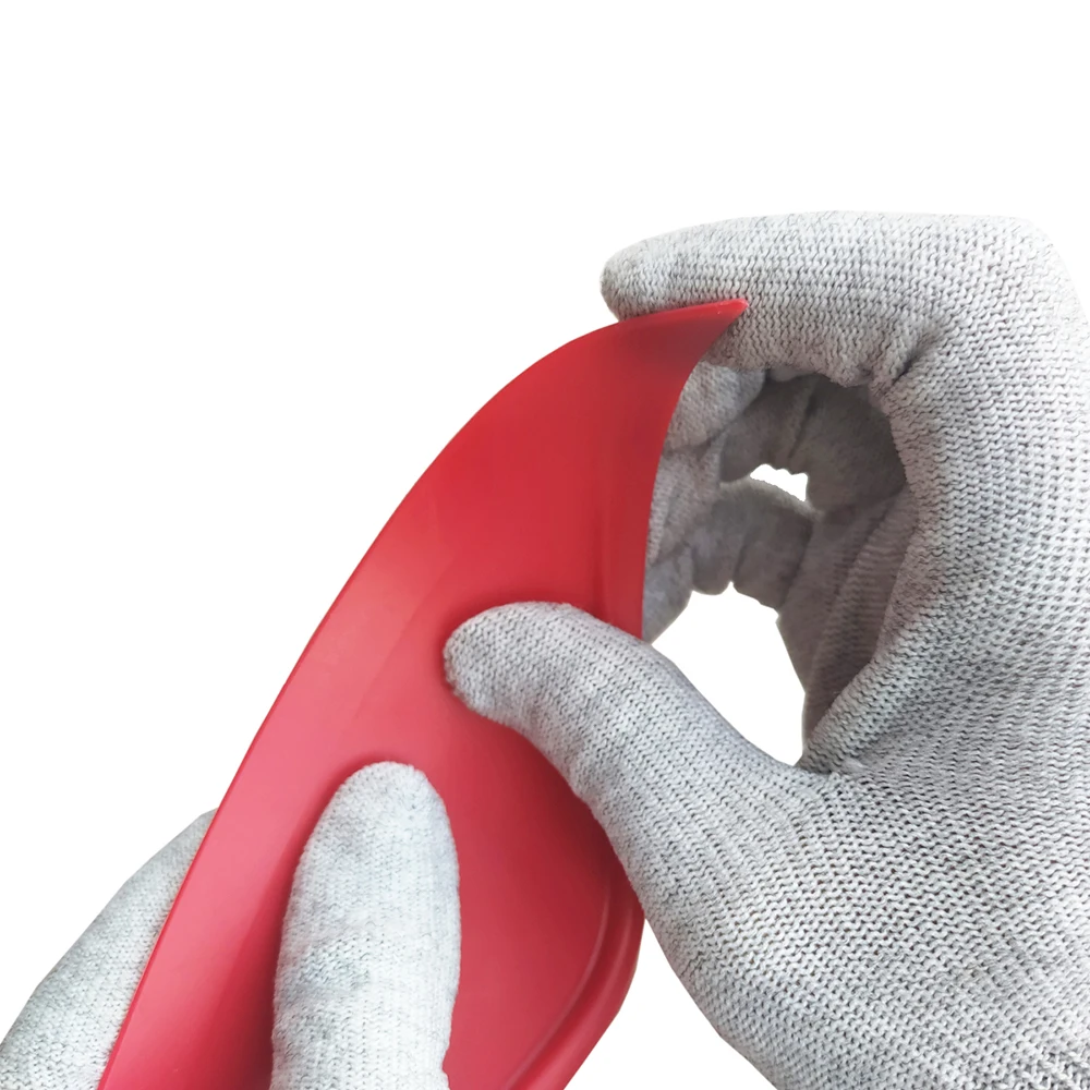 2 قطعة ركن السيارة مثلث ممسحة البلاستيك بطاقة مكشطة المساحات الضيقة التفاف منحنيات الفينيل فتحة نافذة تينت أداة #6