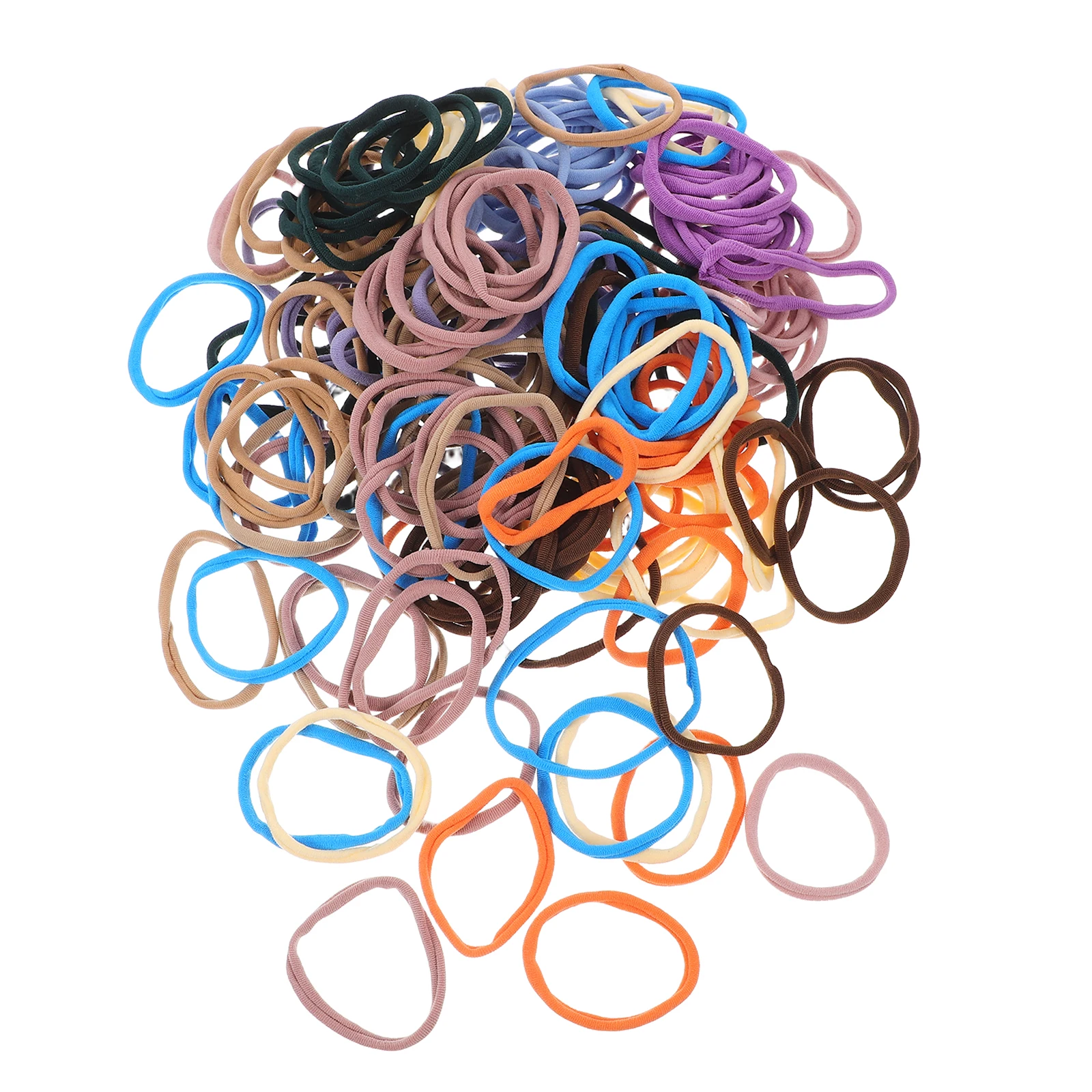 

12 Pcs Refill Pack Braided Weaving Cord Elastic Loops Beige Hair Ties Shoe Laces Diy Macrame Accessories Crochet