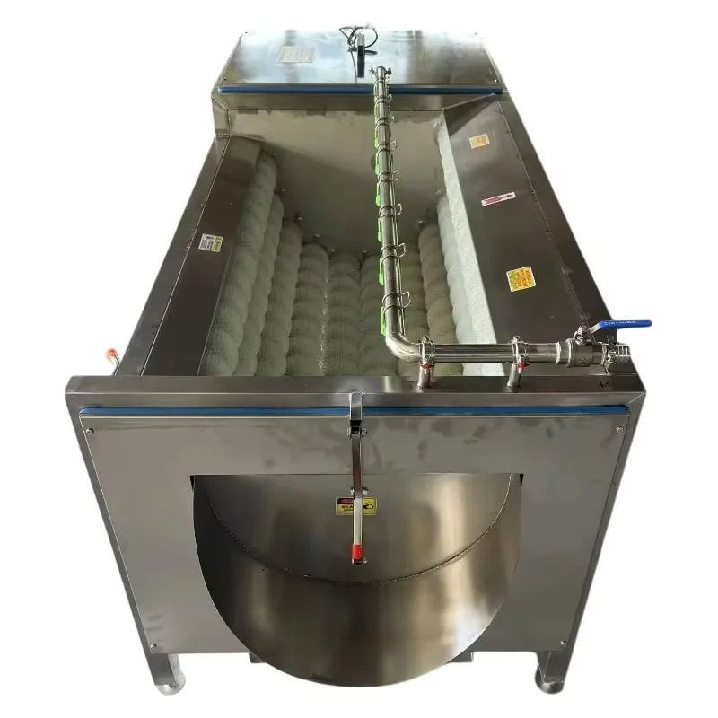 Ginger Washing Peeling Equipment Suitable for Potato Lotus Root Papaya Sweet Potato Fruit Vegetable Production Customized