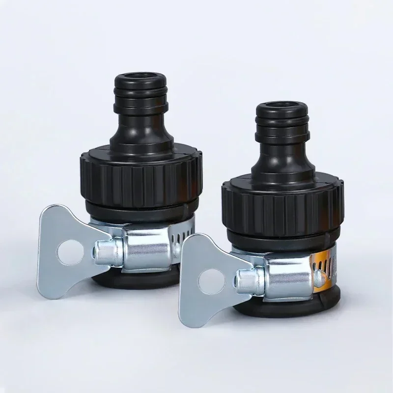 1/2pcs Durable Universal Water Faucet Adapter Plastic Hose Fitting Quick Connect Fitting Tap for Car Washing Garden Irrigation