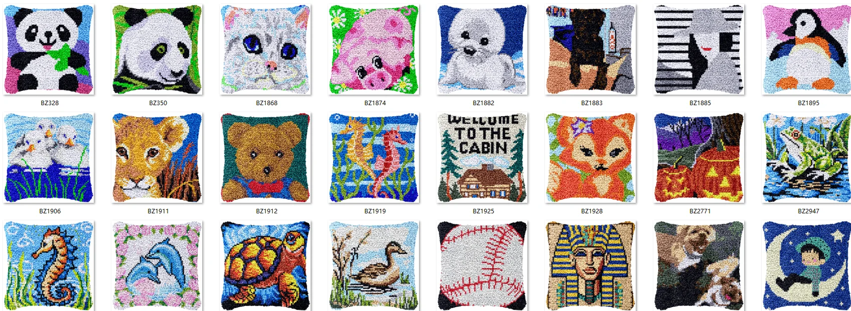 

Latch Hook Kit Cushion Smyrna Buttons Package Iron Styles 2025 Top Pattern Latch Hook Kits Set For Needlework