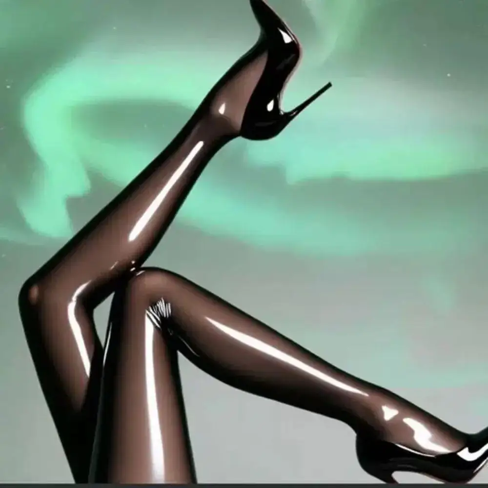 Bas en soie 8D Ultra-fins réfléchissants brillants pour femmes, chaussettes longues noires, lisses et soyeuses, huile de cheval, collants Sexy pour femmes