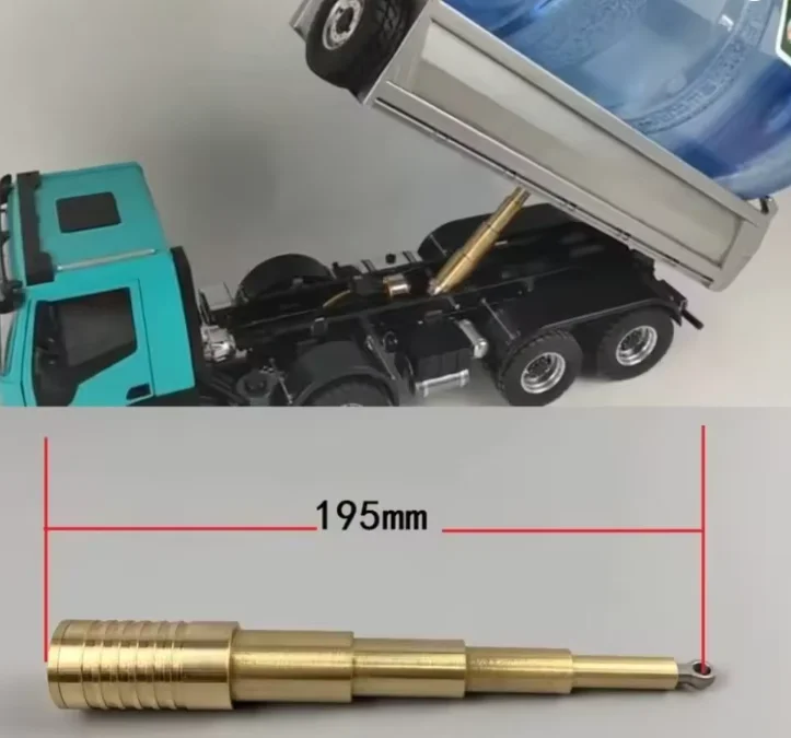 

Металлический гидравлический цилиндр для подъема, центральный цилиндр для радиоуправляемых самосвалов 1/14 Tamiya SCANIA VOLVO MAN, гидравлический цилиндр для радиоуправляемых тракторов