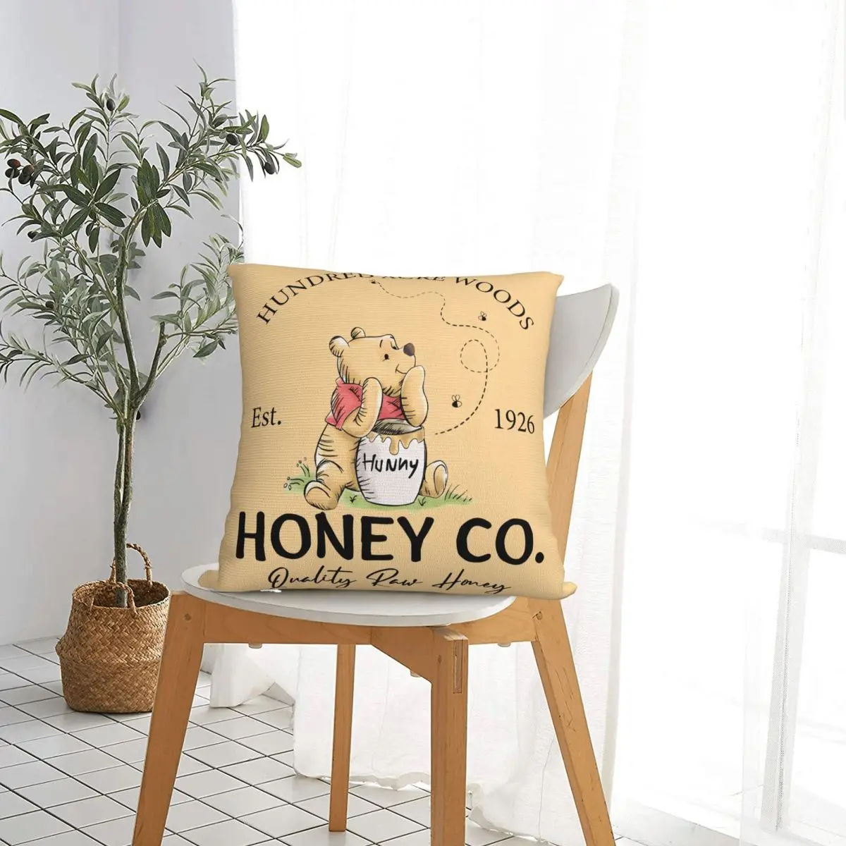1926 ويني ذا بوه العسل رمي غطاء وسادة وسائد لغطاء وسادة أريكة الإبداعية