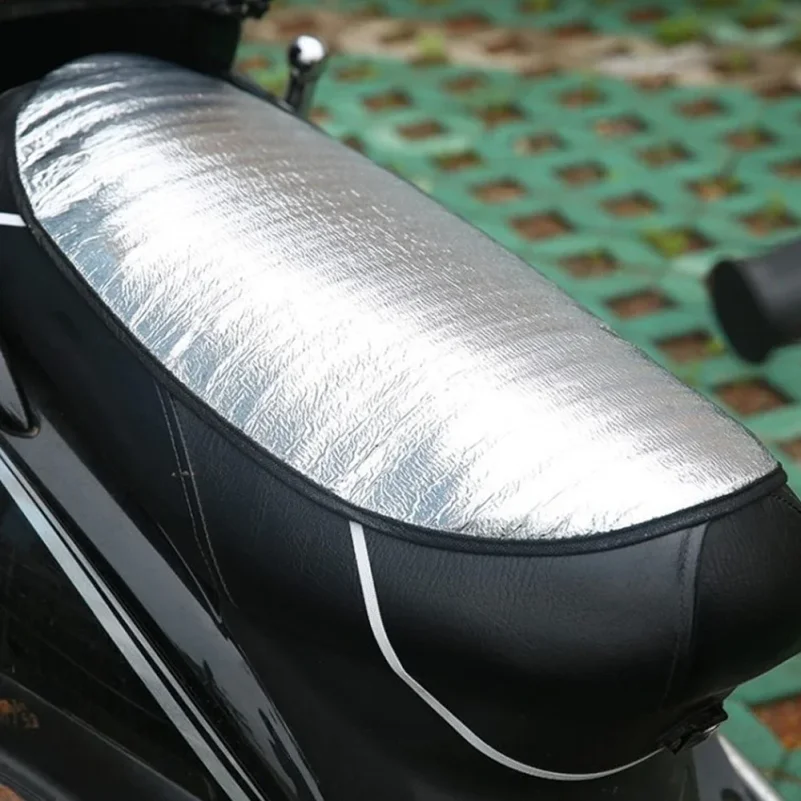 Universal Waterproof Motorcycle Sunscreen Seat Cover Cap Prevent Bask in Seat Scooter Sun Pad Heat Insulation Cushion Protect
