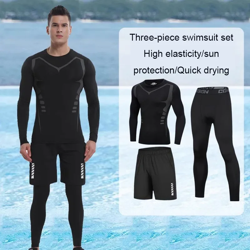 

Новый комплект купальника 2025 года, длинные рукава и брюки можно защитить солнце, теплый костюм для дайвинга для серфинга