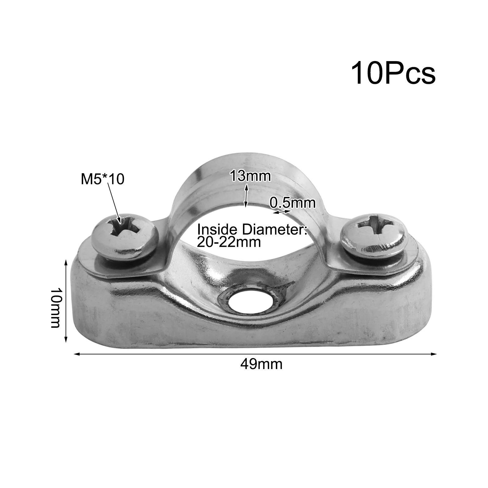Industrial Pipe Bracket Pipe Bracket Clamp For DIY Projects Adjustable Pipe Clamp For Installation Stable Clamp Structure