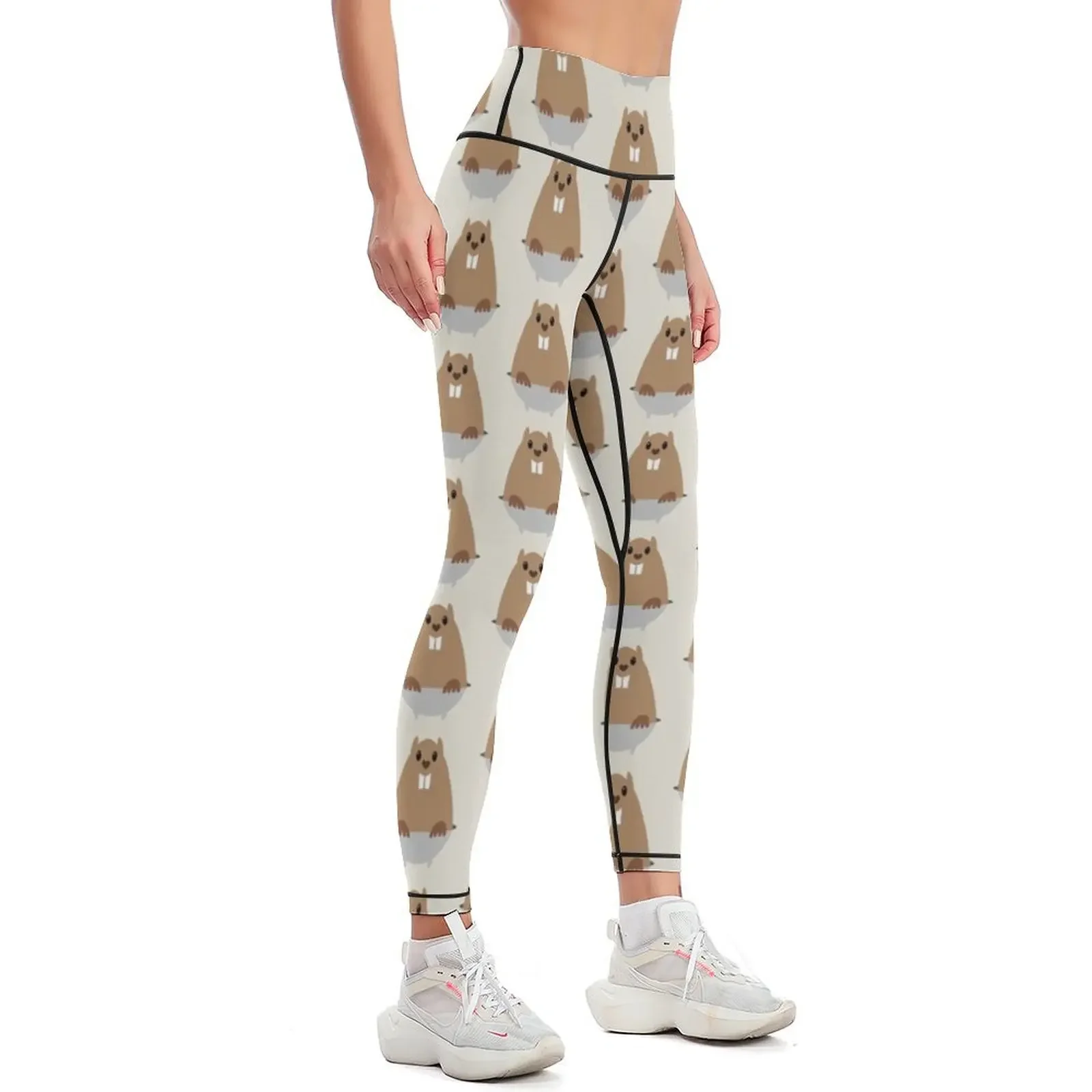 GROUNDHOG and SHADOW Leggings legging push up Golf wear flared Sweatpants Womens Leggings