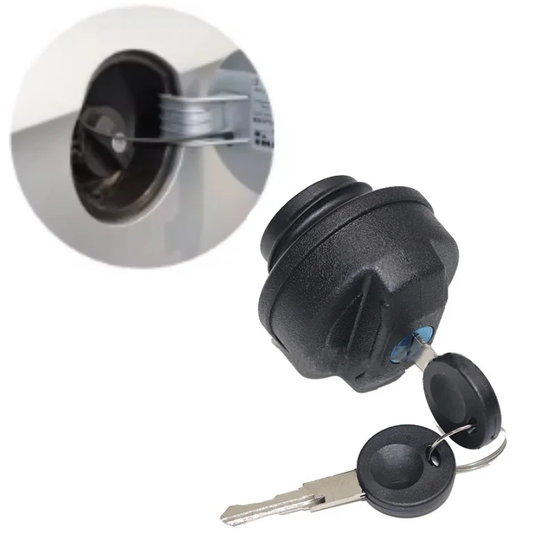 FLocking Fuel Gas Tank Filler Cap With 2 Keys For VW Audi Citroen Peugeot Ford Mondeo Fusion 191201551 Car Styling Locking Tank