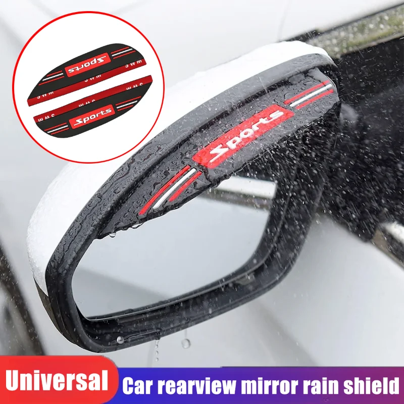 

2pcs Car Rearview Mirror Rain Eyebrow Protector, Reflective Mirror and Window Universal Rain Shield, Car Side Mirror Rain Cover