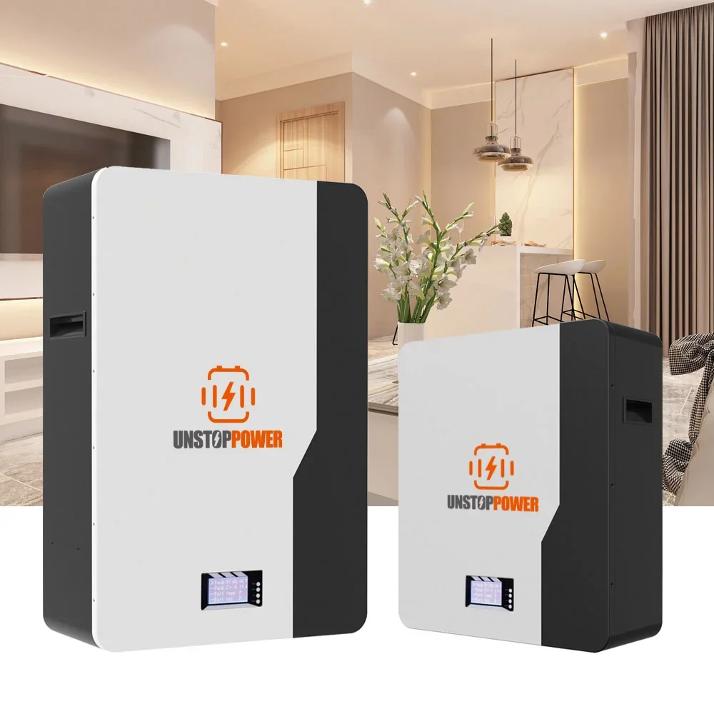 Unstoppower Wholesale 5Kwh 10Kwh 6000 Cycle Times LiFePO4 BMS Solar Energy Storage Battery For Home Wall Mounted