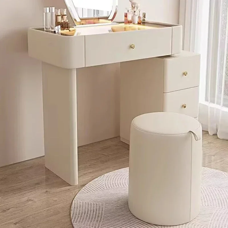 Makeup Chair White Desk Storage Organizer Portable Toilet Modern Furniture Bedside Table Dresser Mesa Tocador Vintage Toiletries