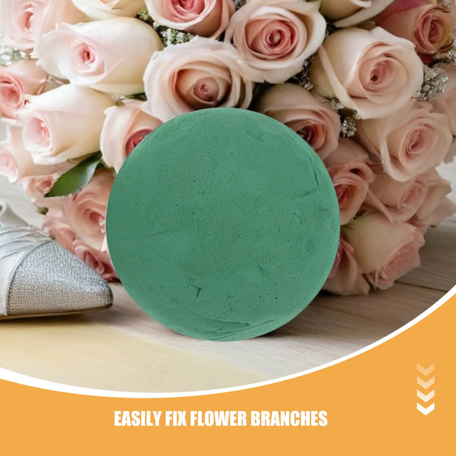 4Pcs Floral Foam Sphere 12Cm Round High Absorbency Wet Foam Balls for Fresh Flowers DIY Arrangements Home Office Wedding Decor view 5